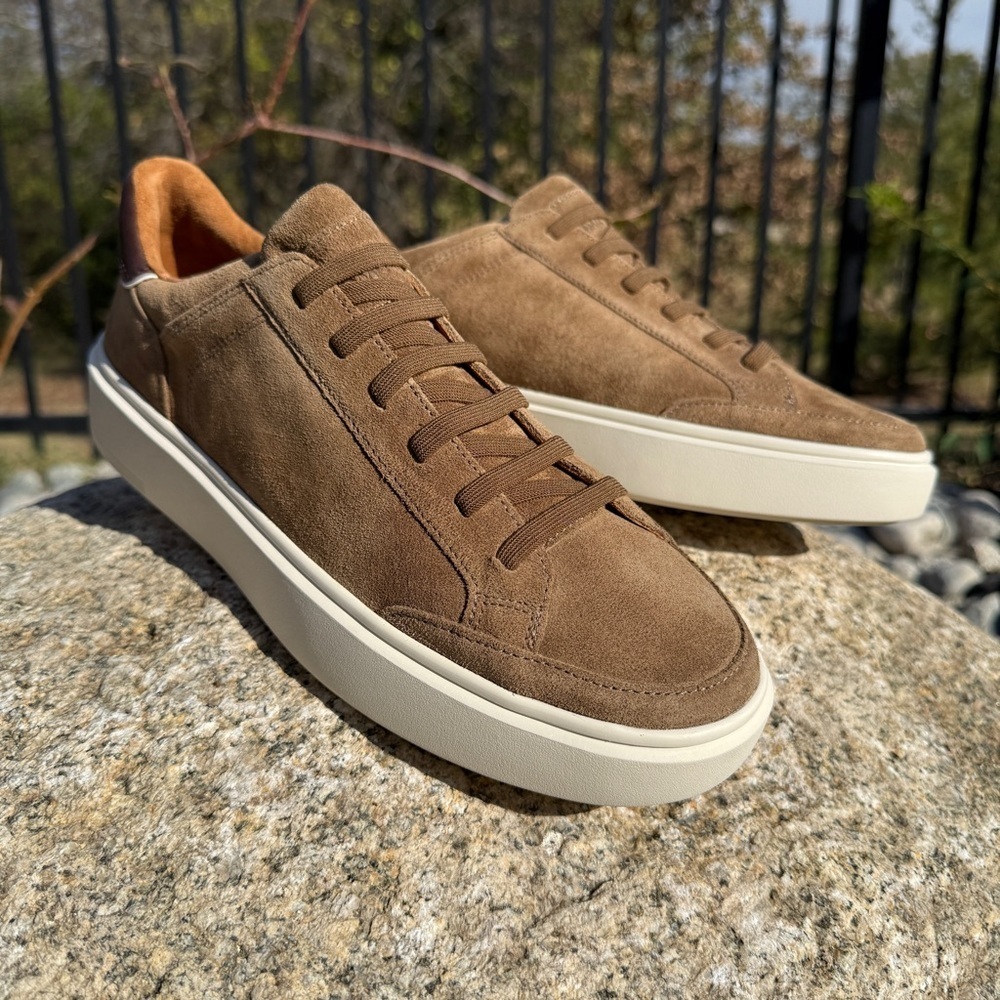 Allen Edmonds Men's Oliver Brown Suede Slip-On Sneakers Size 8.5 D Casual $350
